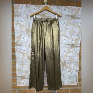 8 PM the label metallic pull up pants size XS